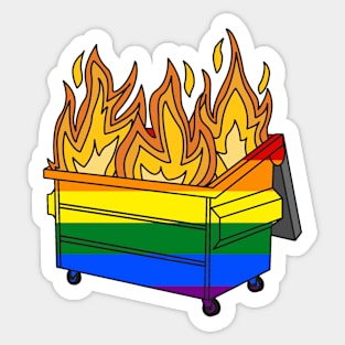 Pride Dumpster Fire Sticker